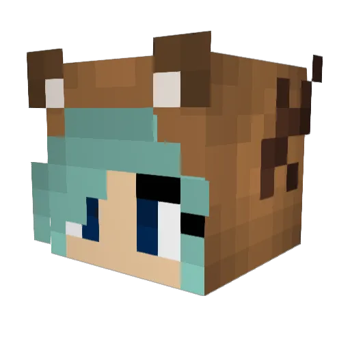 Vou_te_morrii Minecraft avatar head, 3D render