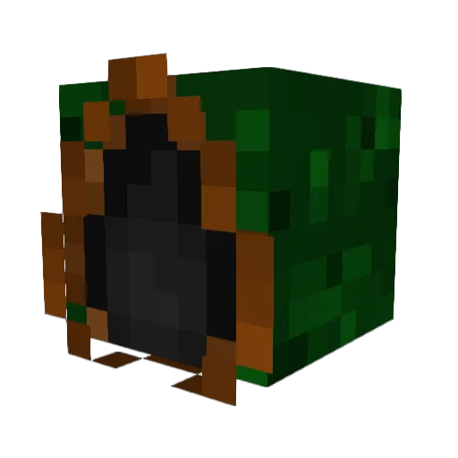 Vousist Minecraft avatar head, 3D render