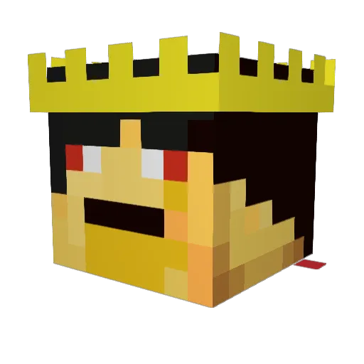 VovaBurito Minecraft avatar head, 3D render