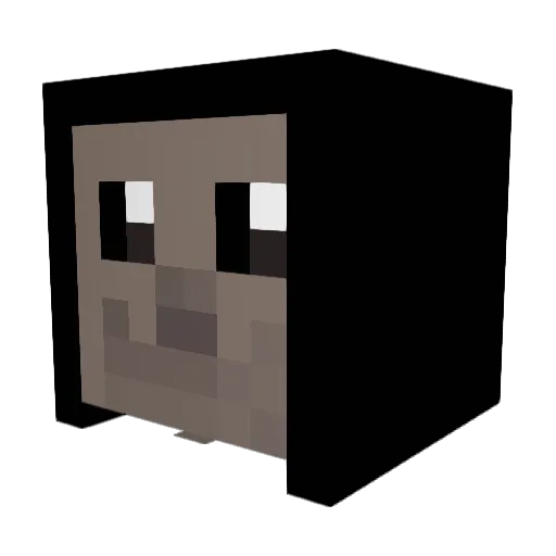 Vovandoz Minecraft avatar head, 3D render