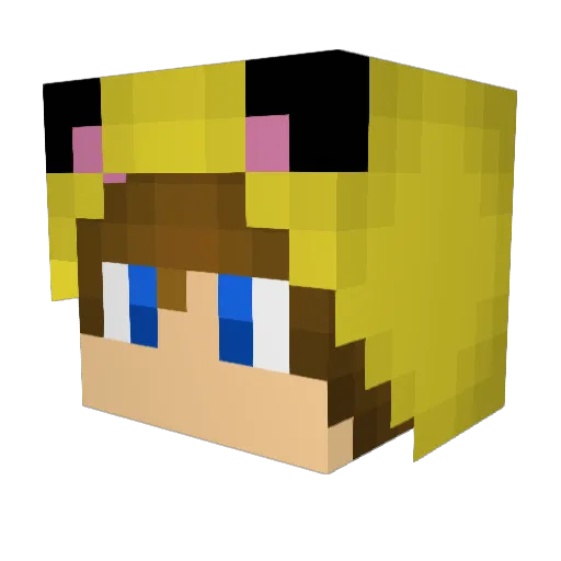VovkaMen Minecraft avatar head, 3D render