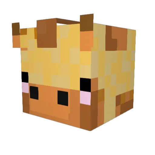 Vovlik Minecraft avatar head, 3D render