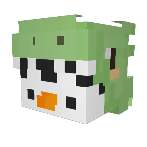 VoxLee Minecraft avatar head, 3D render