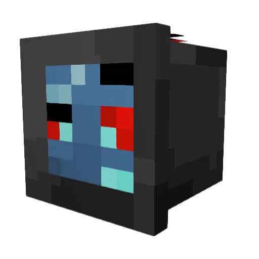 Vox_Maxxing Minecraft avatar head, 3D render