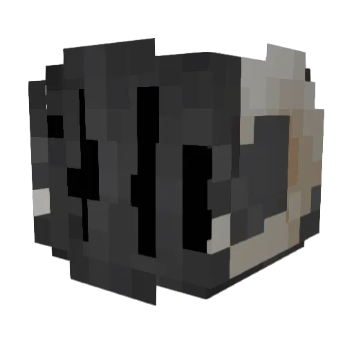 Vox_Virus Minecraft avatar head, 3D render