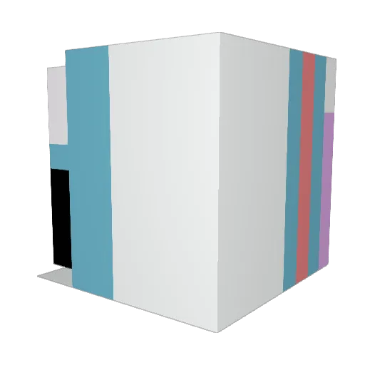 VoxelAcademy21 Minecraft avatar head, 3D render