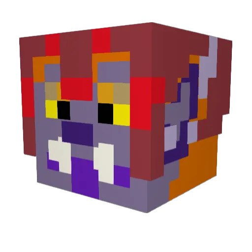 Voxelmancer20 Minecraft avatar head, 3D render