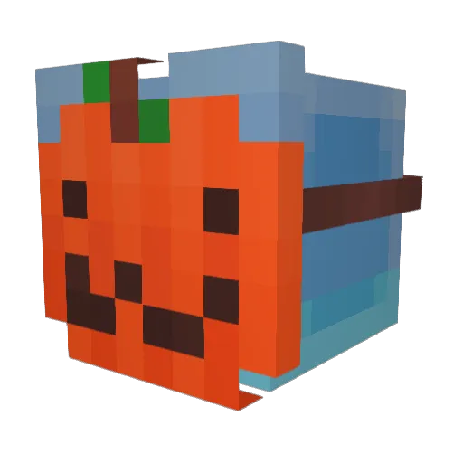 Voxelra Minecraft avatar head, 3D render