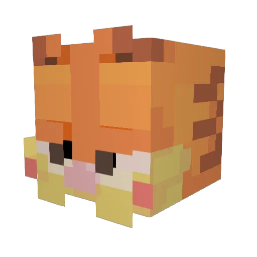 Voxitrix Minecraft avatar head, 3D render