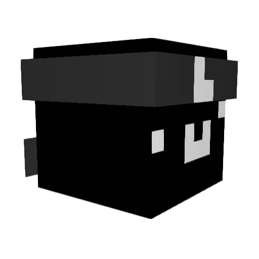 Voxo05 Minecraft avatar head, 3D render