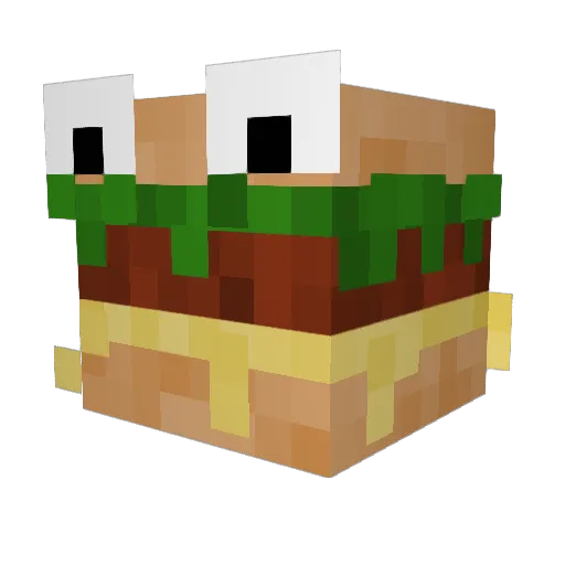 Voxrt Minecraft avatar head, 3D render