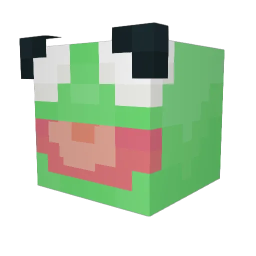 Voxtrot Minecraft avatar head, 3D render