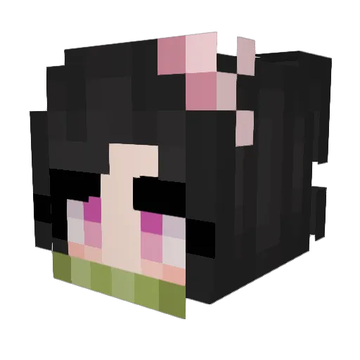 Voy0u2009 Minecraft avatar head, 3D render
