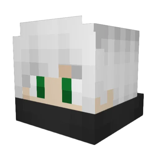 Voyance Minecraft avatar head, 3D render