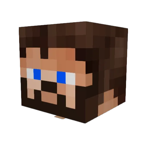 Vozcom Minecraft avatar head, 3D render