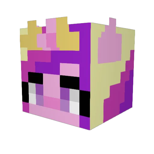 VqLynx Minecraft avatar head, 3D render