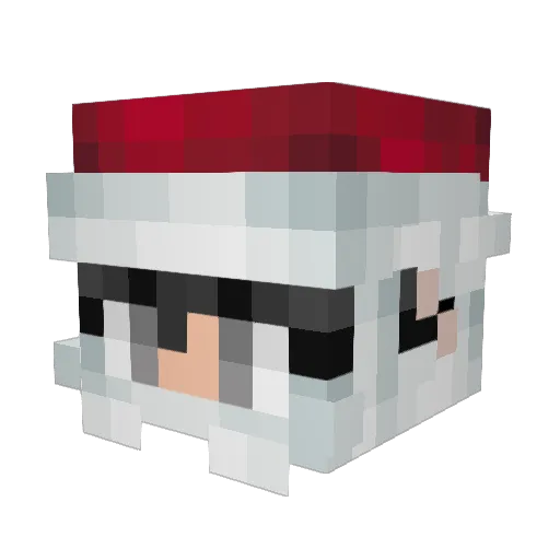 Vqlenh Minecraft avatar head, 3D render