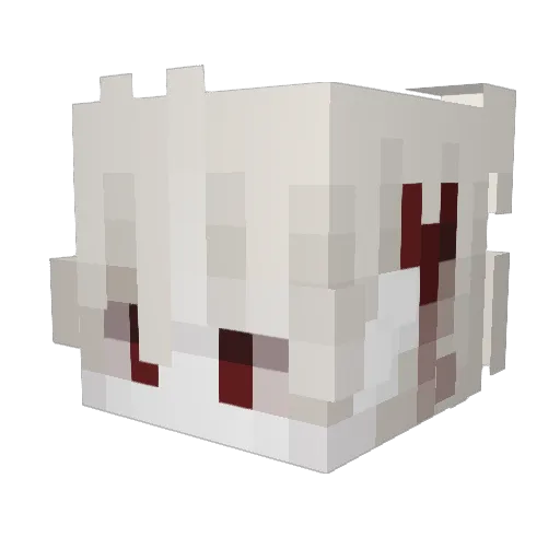 VqmpzIsDaddy Minecraft avatar head, 3D render