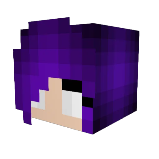 VqniIla Minecraft avatar head, 3D render