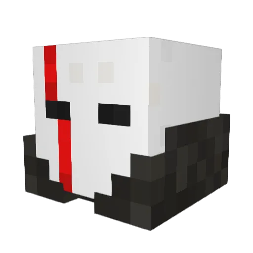 Vr8 Minecraft avatar head, 3D render