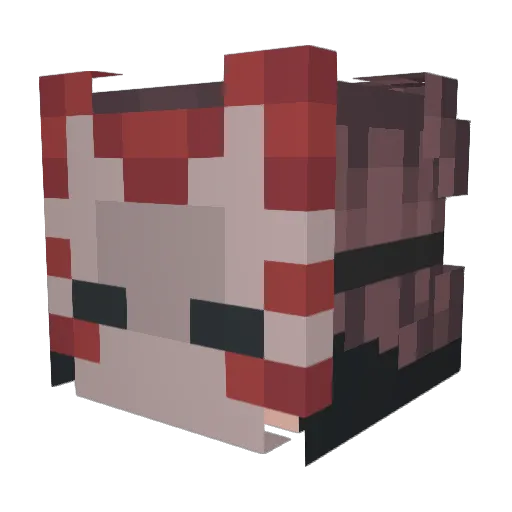 Vraelh Minecraft avatar head, 3D render