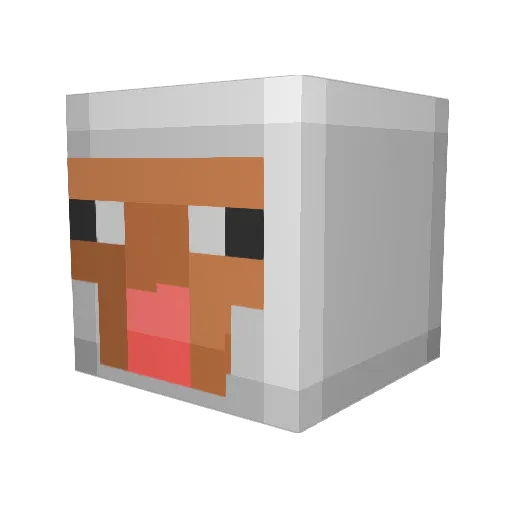 Vraptor69 Minecraft avatar head, 3D render