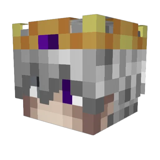 Vreckthiq Minecraft avatar head, 3D render