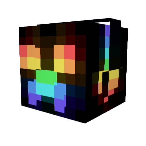 Vrenlin Minecraft avatar head, 3D render