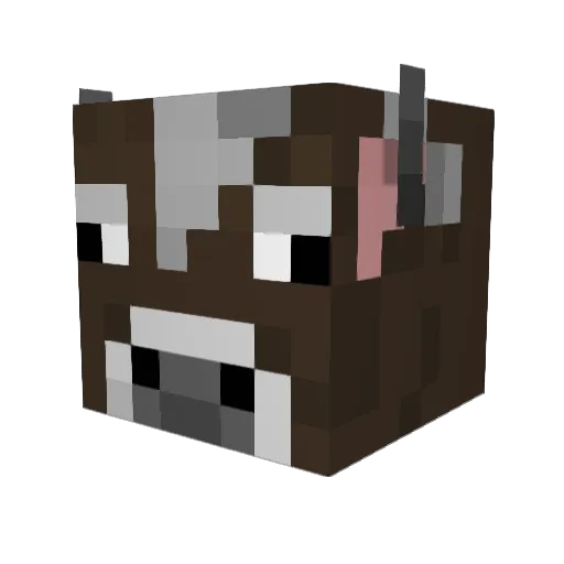 Vresod Minecraft avatar head, 3D render