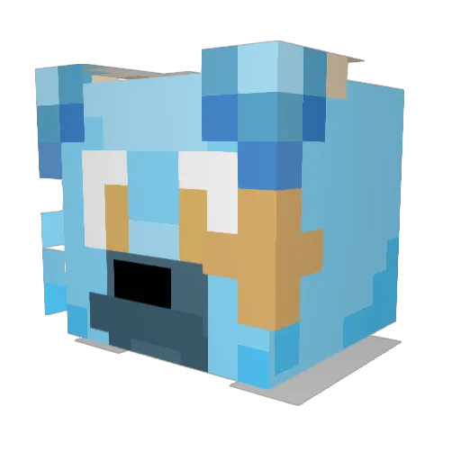 VressPress Minecraft avatar head, 3D render