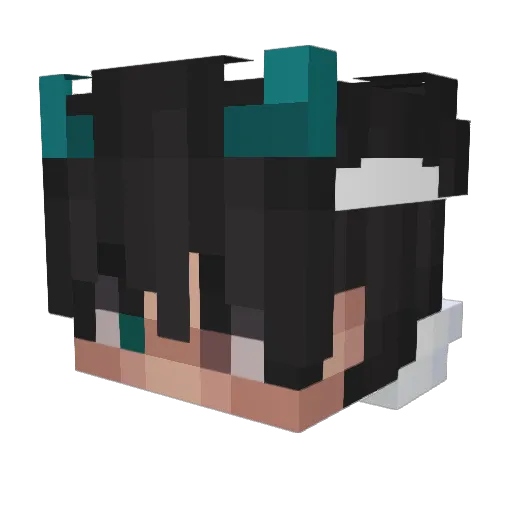 Vrestige Minecraft avatar head, 3D render