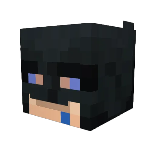 VrestlerVenom457 Minecraft avatar head, 3D render