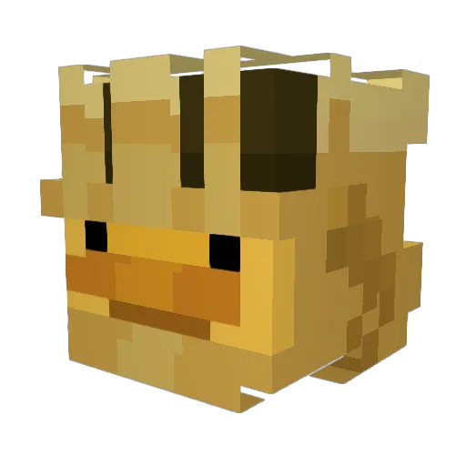 Vreyr Minecraft avatar head, 3D render