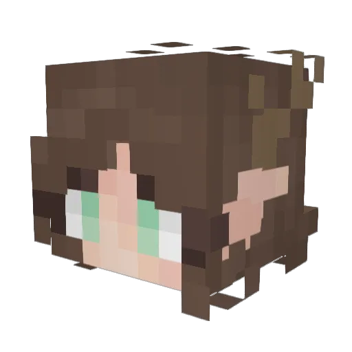Vrez Minecraft avatar head, 3D render