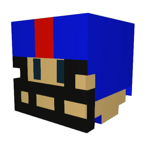 Vrich51 Minecraft avatar head, 3D render