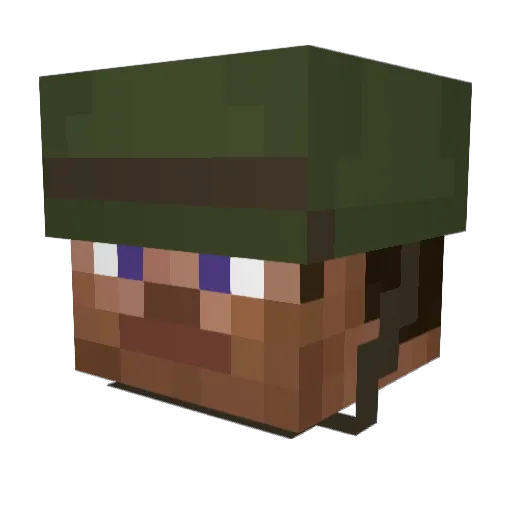 Vridiantoast Minecraft avatar head, 3D render