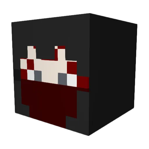 Vrishchika Minecraft avatar head, 3D render