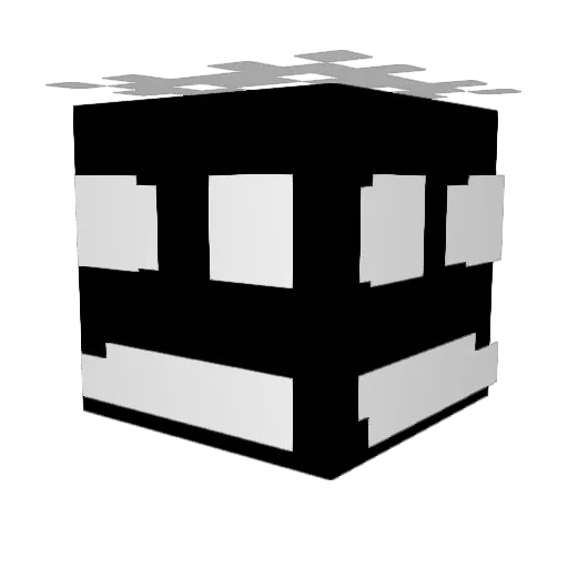 Vrismo Minecraft avatar head, 3D render