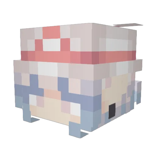 Vrixis11 Minecraft avatar head, 3D render