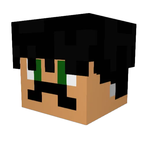 VroJay Minecraft avatar head, 3D render