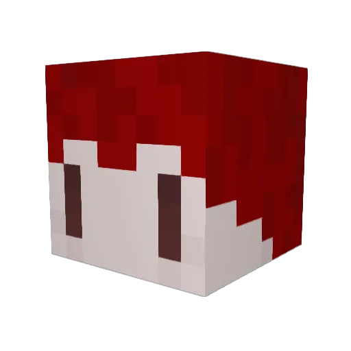 Vrochee Minecraft avatar head, 3D render