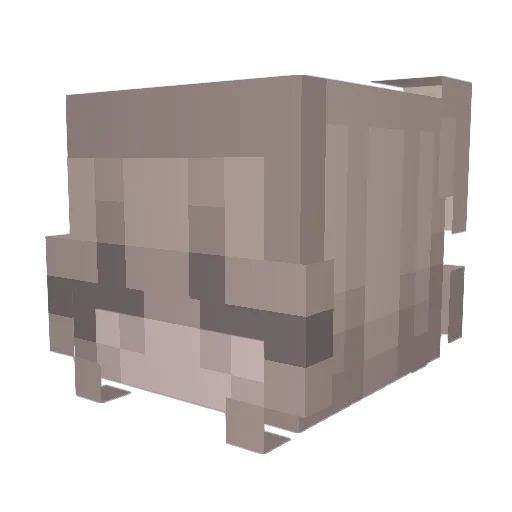Vrogg1e Minecraft avatar head, 3D render