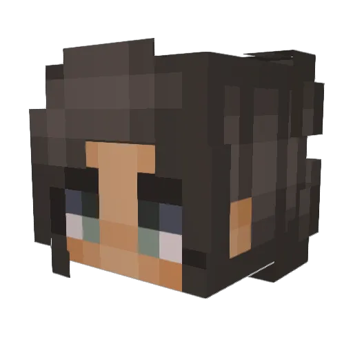 Vroni_2002 Minecraft avatar head, 3D render
