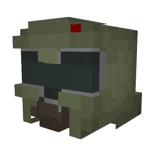 Vroominator Minecraft avatar head, 3D render