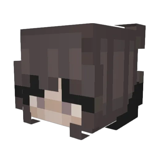 Vrosellia Minecraft avatar head, 3D render