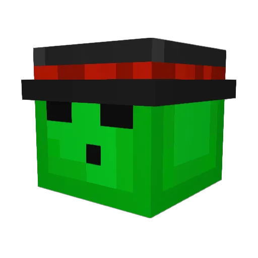 Vrticl Minecraft avatar head, 3D render