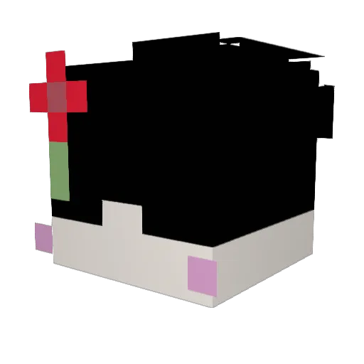 Vrxn__ Minecraft avatar head, 3D render