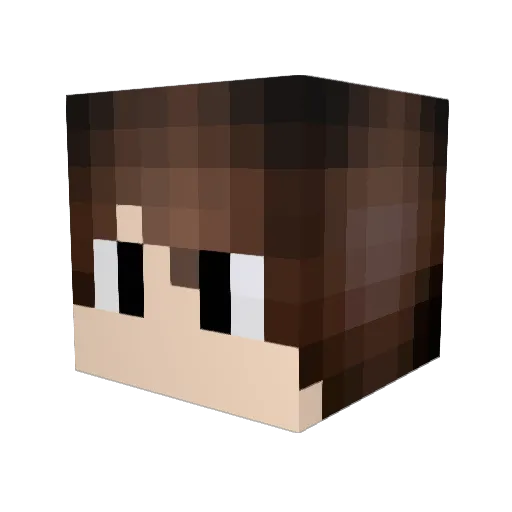 Vrynxz Minecraft avatar head, 3D render