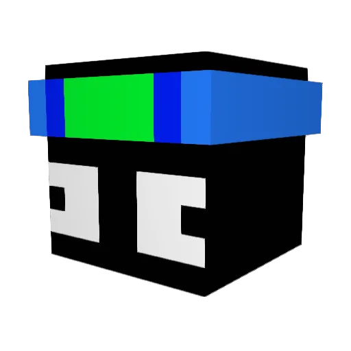 VrzpIsMyDaddy Minecraft avatar head, 3D render