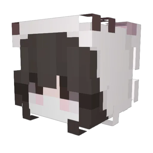 Vs_Angel_ Minecraft avatar head, 3D render